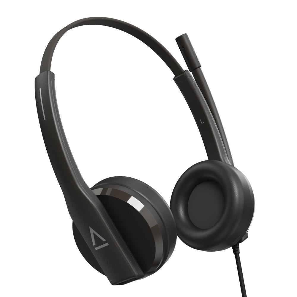 CREATIVE HS-230 Office Headset w/Noise-cancelling Mic, 3.5 mm AUX, USB Adapter "51EF1110AA000" (timbru verde 0.8 lei)