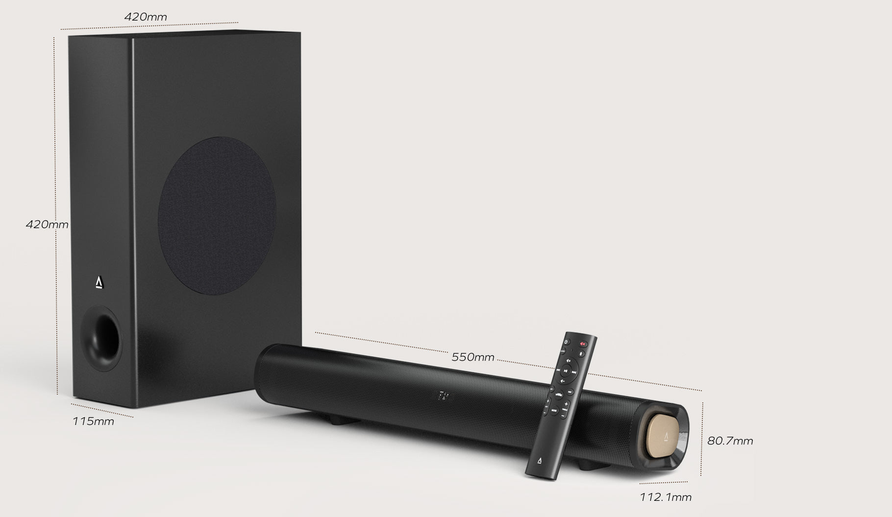CREATIVE STAGE PRO Bluetooth 2.1 Soundbar + Subwoofer, 80W RMS "51MF8495AA000"