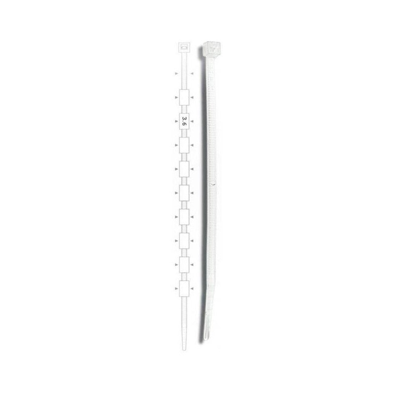 Brida plastic 3,5 x 370 (100buc) - ELEMATIC, "5208"