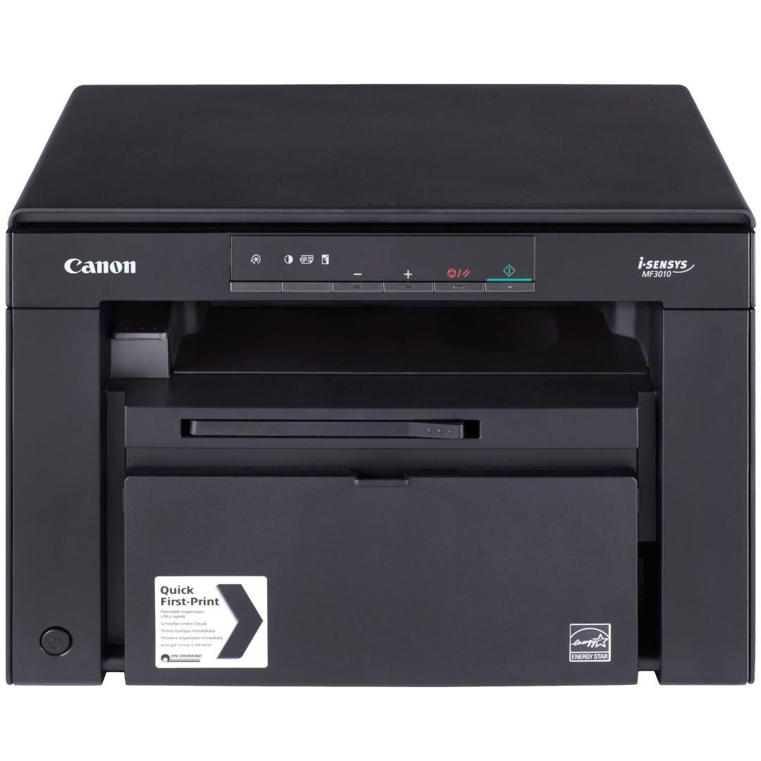 Multifunctional laser mono Canon MF3010 + 2X CRG725 incluse in pachet, dimensiune A4 (Printare, Copiere, Scanare), viteza 18ppm, rez max 1200x600dpi, 64MB RAM, alimentare hartie 150 coli "5252B034AA"