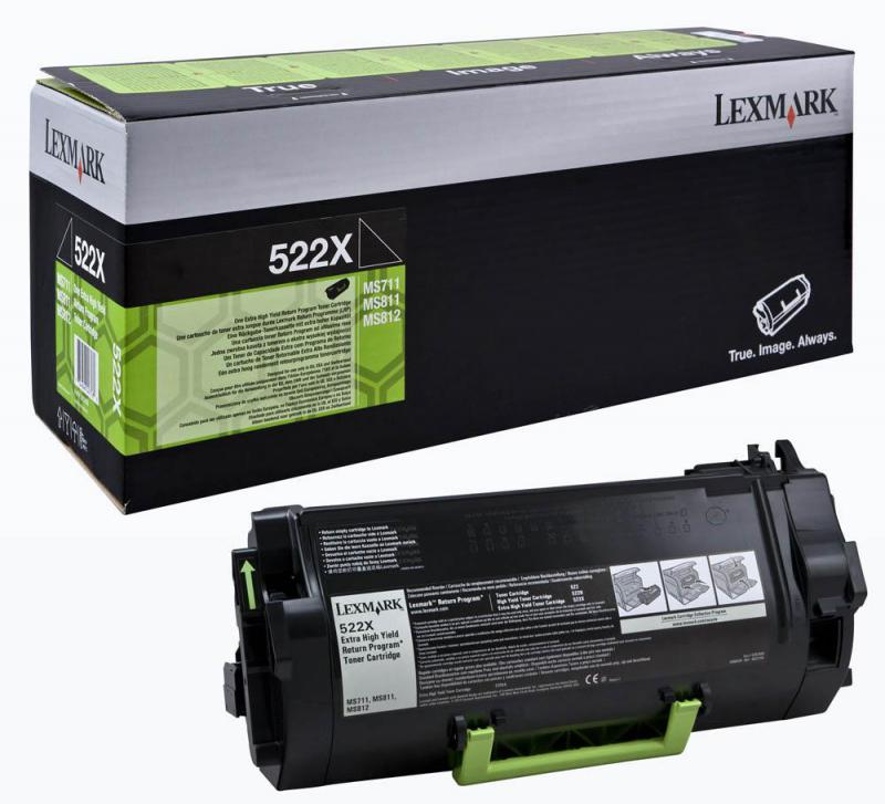 Toner Original Lexmark Black, 52D2X0E, pentru MS811|MS812, 45K, , "52D2X0E"