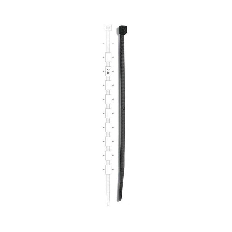 Brida plastic 7,8 x 300 black (100buc) - ELEMATIC, "5326"