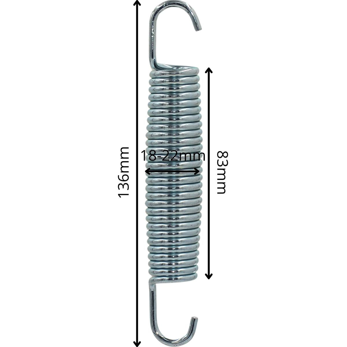 Arc trambulina din otel galvanizat, lungime 136 mm, compatibil trambuline 244 cm - 305 cm