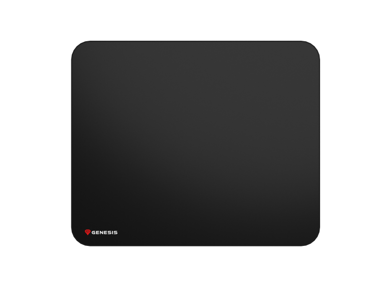 Mousepad Genesis Carbon 500 L Logo, material cauciuc + material textil, impermeabil, dimensiuni 400 x 330 x 2.5 mm, negru
