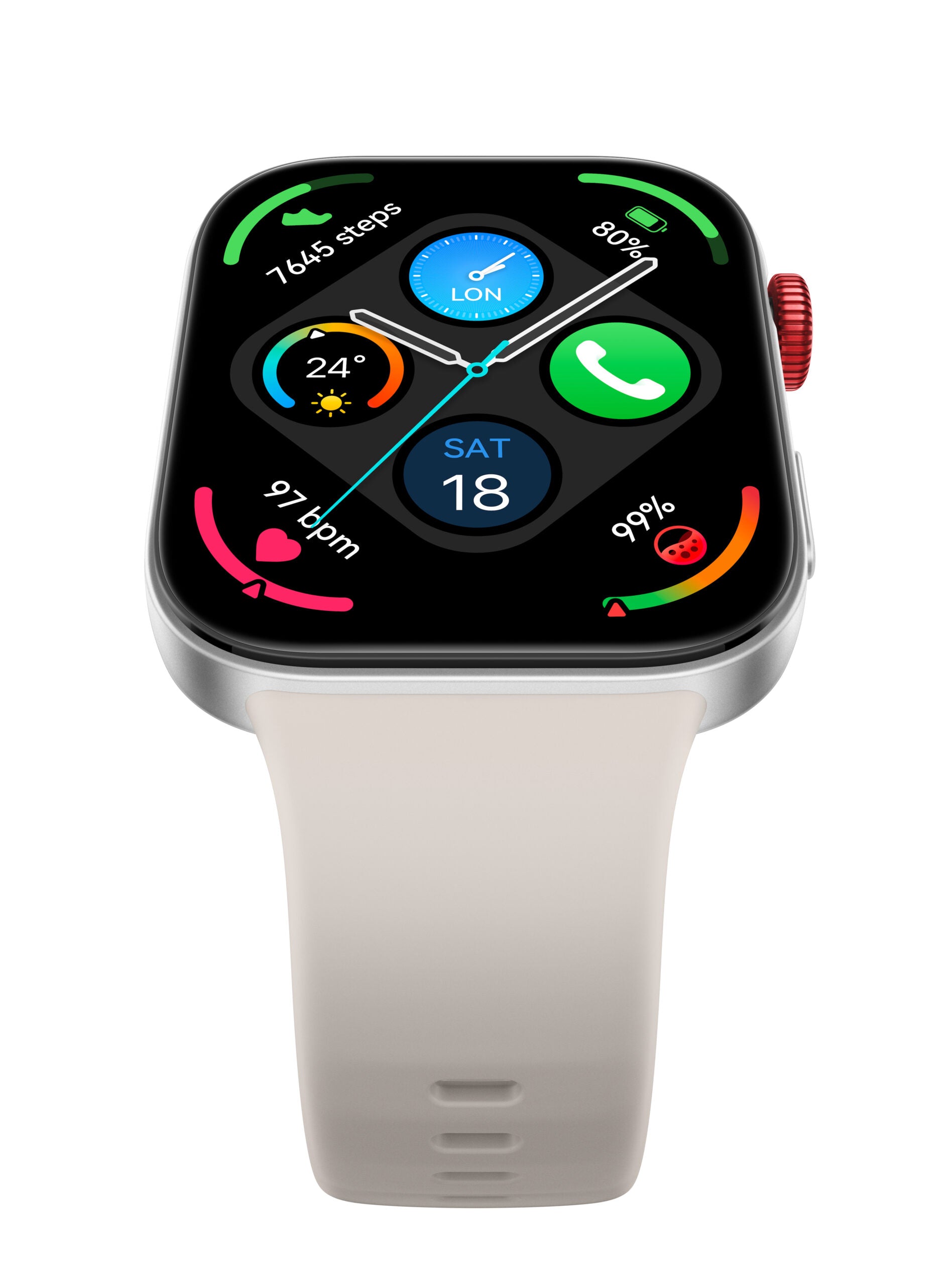 Smartwatch Watch Fit 3 Moon White "55020CJH"