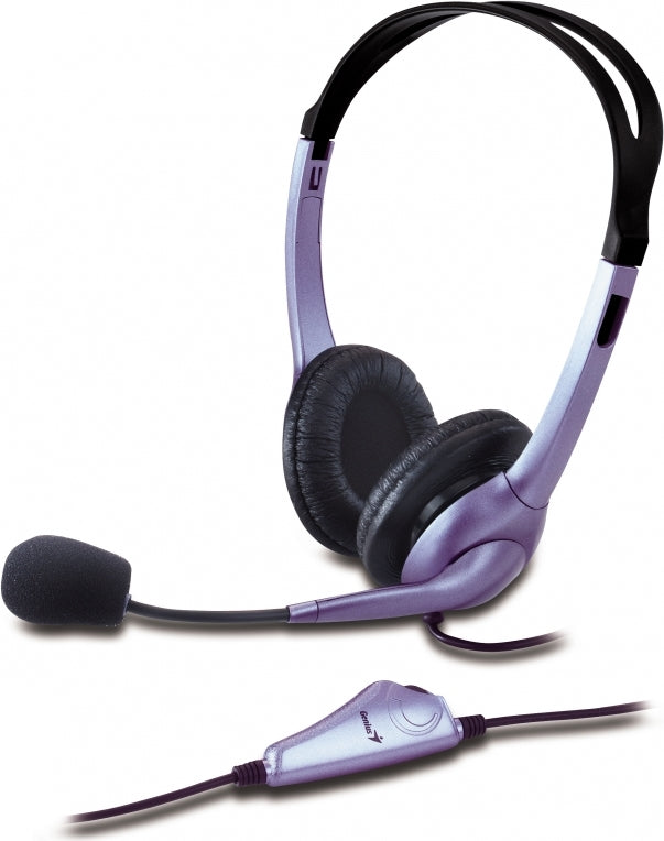 CASTI Genius, "HS-04S", cu fir, standard, utilizare multimedia, microfon pe brat, conectare prin Jack 3.5 mm x 2, negru, "31710025100", (timbru verde 0.8 lei)