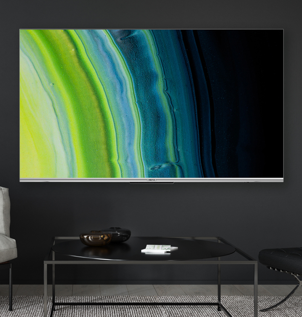 Televizor METZ LED 55MUD7000, 139 cm, Smart Google TV, 4K Ultra HD, Clasa F "55MUD7000Y"