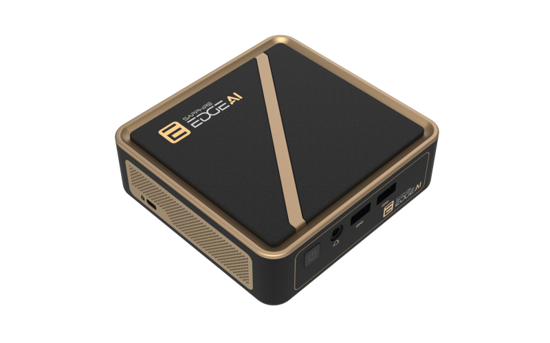 Mini PC Sapphire Edge AI 370 (Desktop Consumer Sapphire Edge AI 370 cu procesor Intel Amd Ryzen AI 9 300 Hx...)