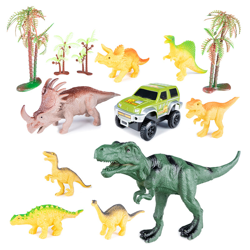 Circuit masinute Dinosaur Park, cu 240 de segmente, pista configurabila de 360cm