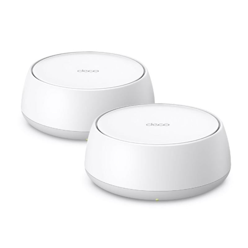 BE3600 Whole Home Mesh Wi-Fi 7 System SPEED: 688 Mbps at 2.4 GHz + 2882 Mbps at 5 GHz SPEC: Internal Antennas, 2 × 1 Gigabit Ports (WAN/LAN auto-sensing), 160MHz for 5 GHz, 4-Stream FEATURE: Deco App, Router/AP Mode, IPv6, IPTV, HomeShield (Parental Contr