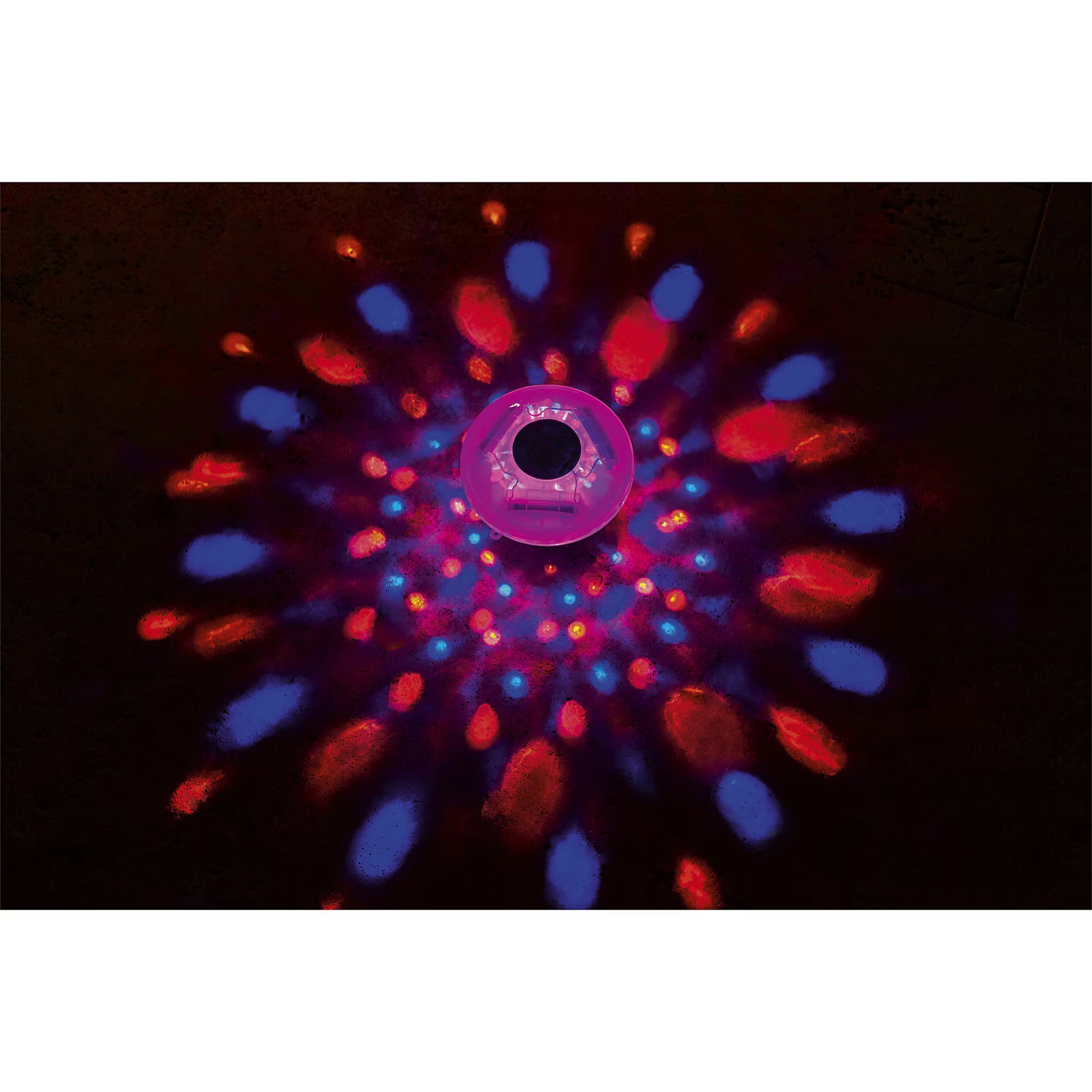 Lampa plutitoare cu LED pentru piscina Bestway FloatBright, 4 culori, 7 moduri, functionare cu 3 baterii AA