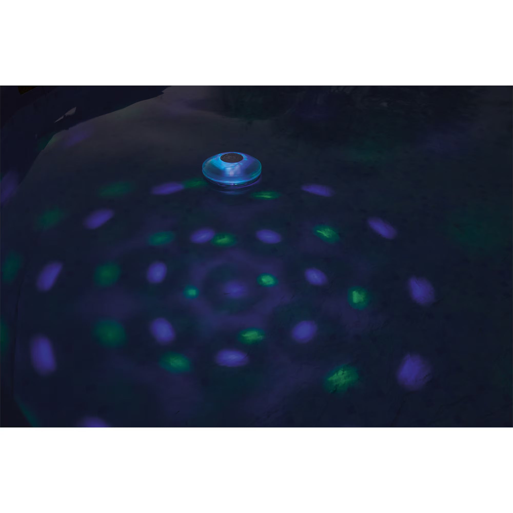 Lampa plutitoare cu LED pentru piscina Bestway FloatBright, 4 culori, 7 moduri, functionare cu 3 baterii AA