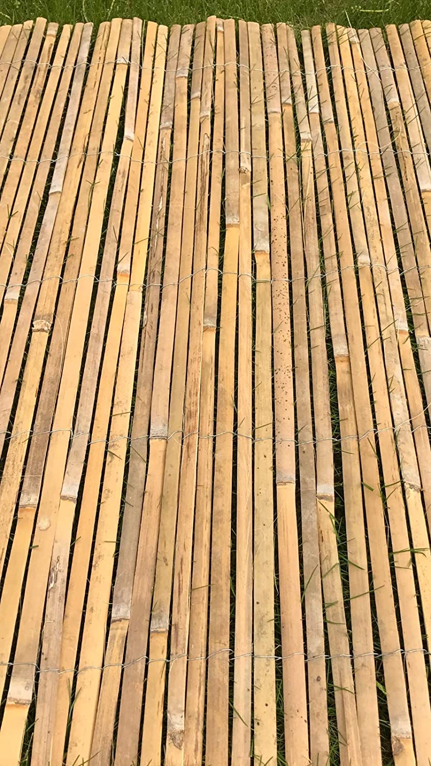 Panou de gard/paravan din bambus Sersimo, 150x500cm, 12mm