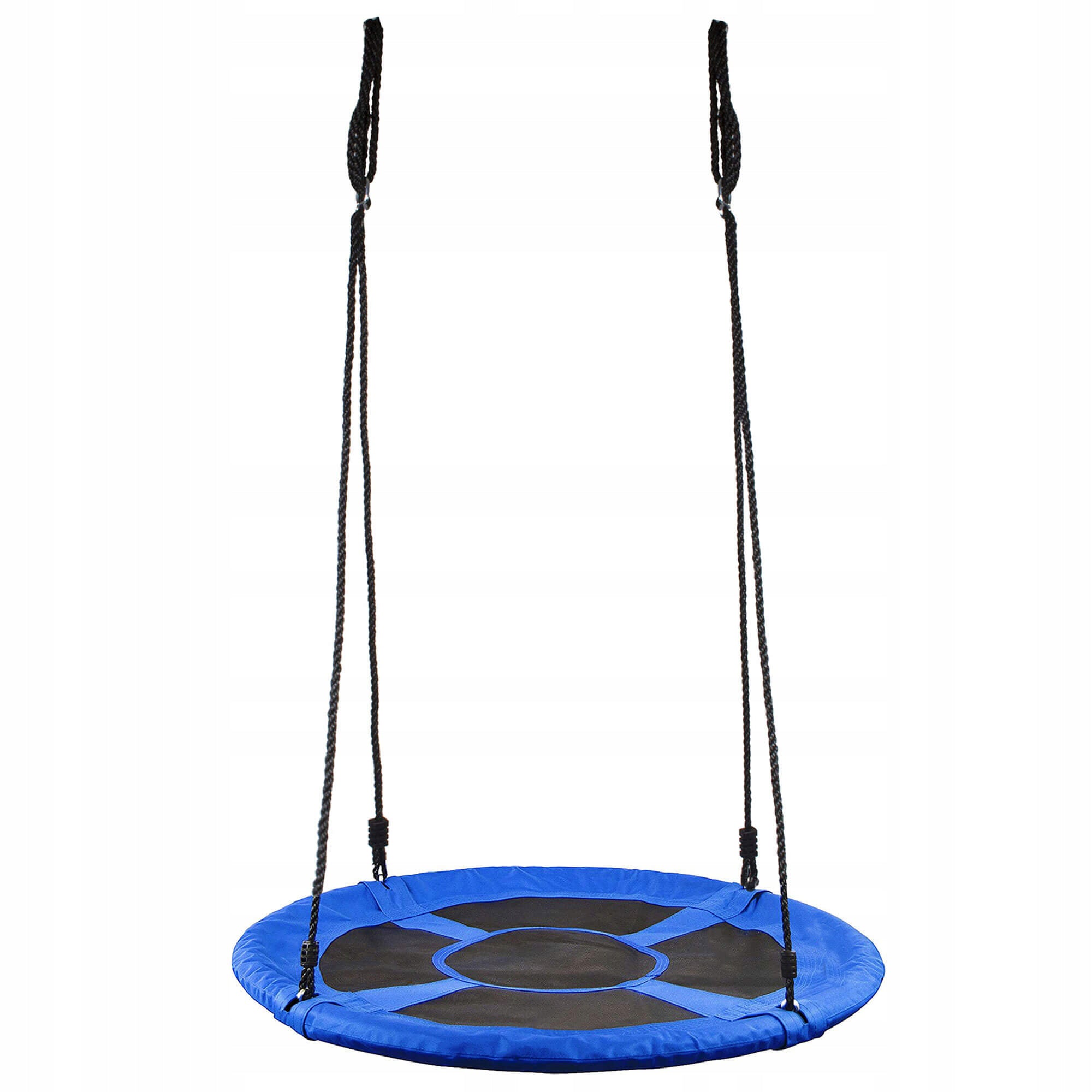 Leagan tip cuib Sersimo NS16, diametru 120cm, inaltime reglabila, pentru exterior, sarcina 180 kg, Albastru Negru