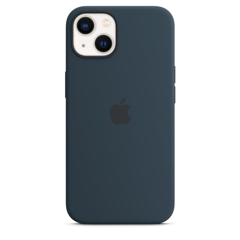 iPHONE Case 13 Silicone Bl (iPhone 13 Silicone Case with MagSafe - Abyss Blue)