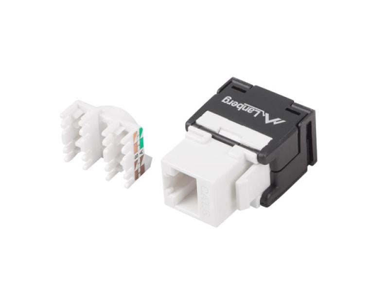Modul Keystone fără scule RJ45LSA Cat.6 UTP 180°