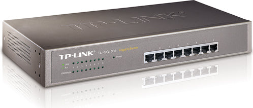 SWITCH TP-LINK 8 porturi Gigabit. carcasa metalica, rackabil "TL-SG1008"