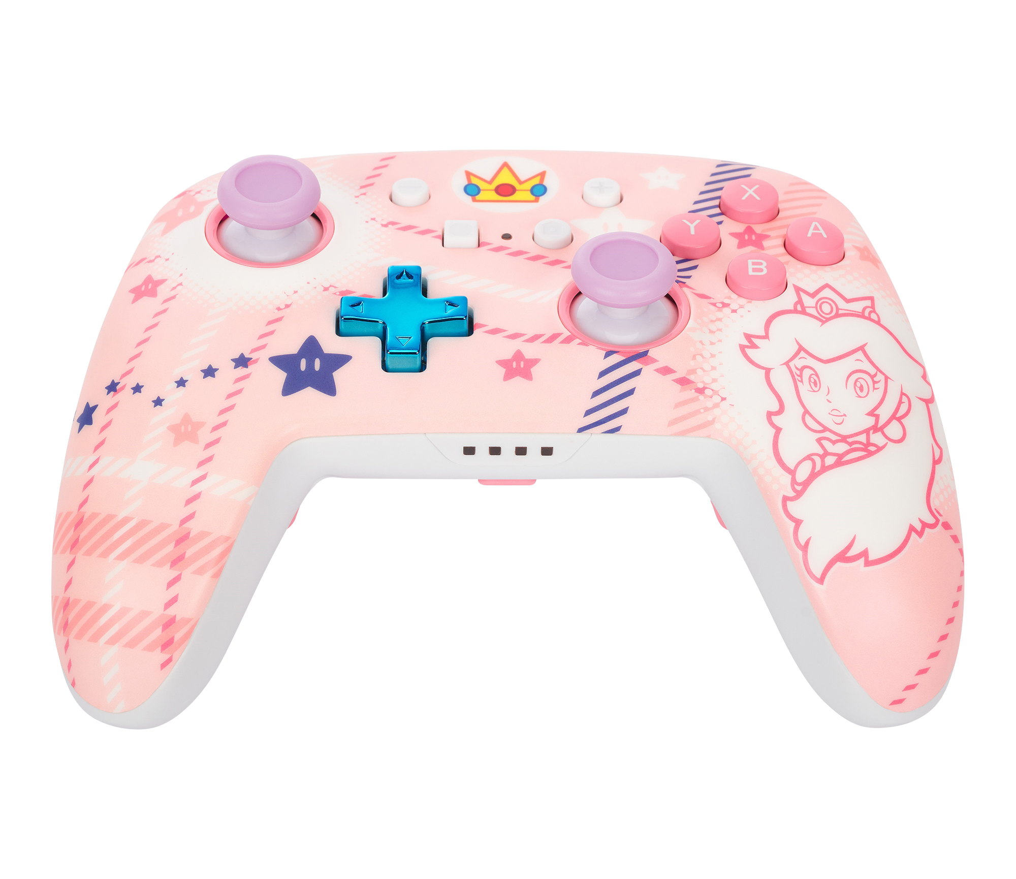 CONTROLLER PowerA, fara fir, pentru Nintendo Switch/ OLED/ Lite, Princess Peach Plaid, "NSGP0255-01"