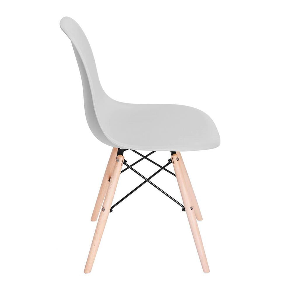 Set 4 scaune dining Scandinav pentru bucatarie, 38x42x82cm, gri