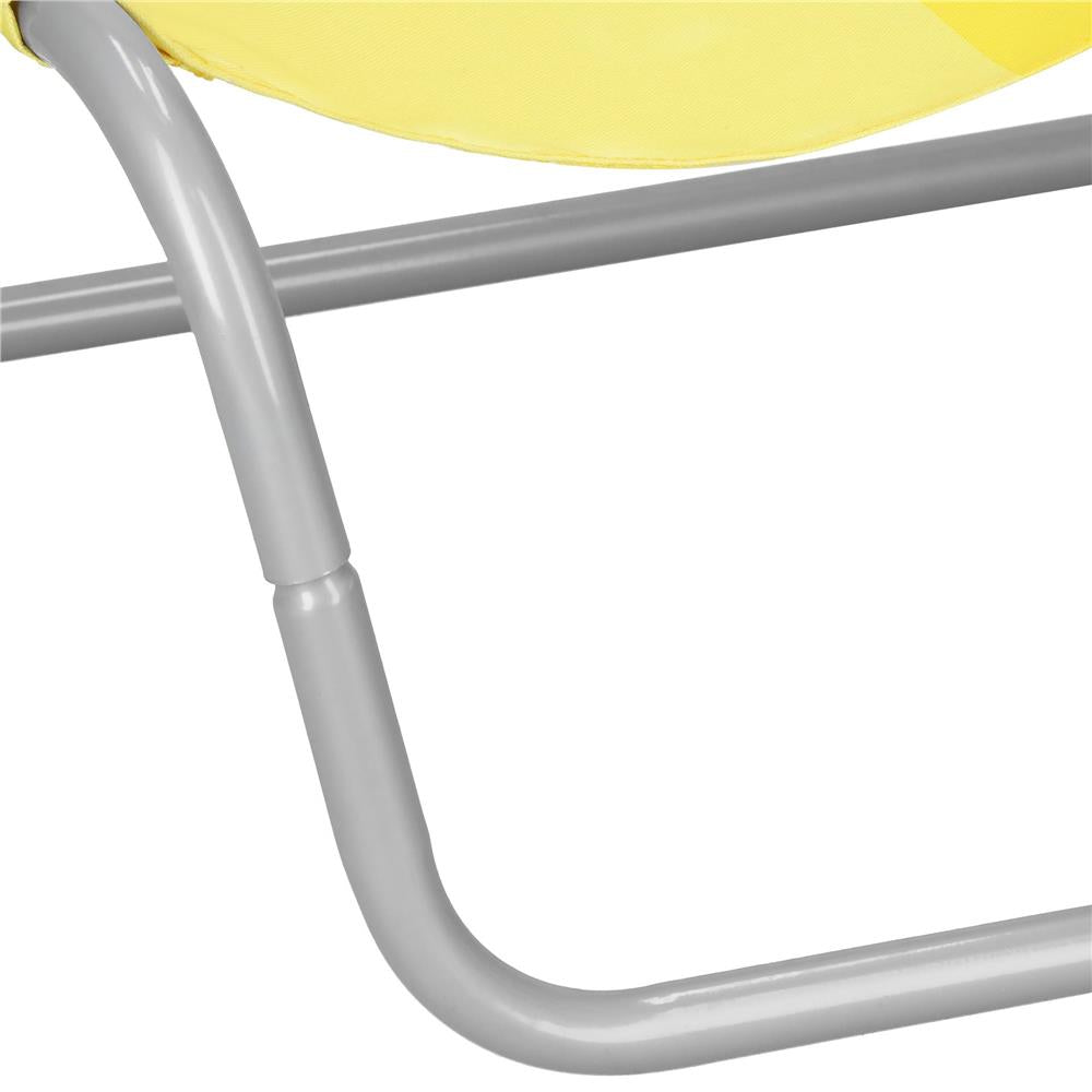 Scaun de plaja Sersimo GC024, pliabil, 90kg, 52x88cm, galben