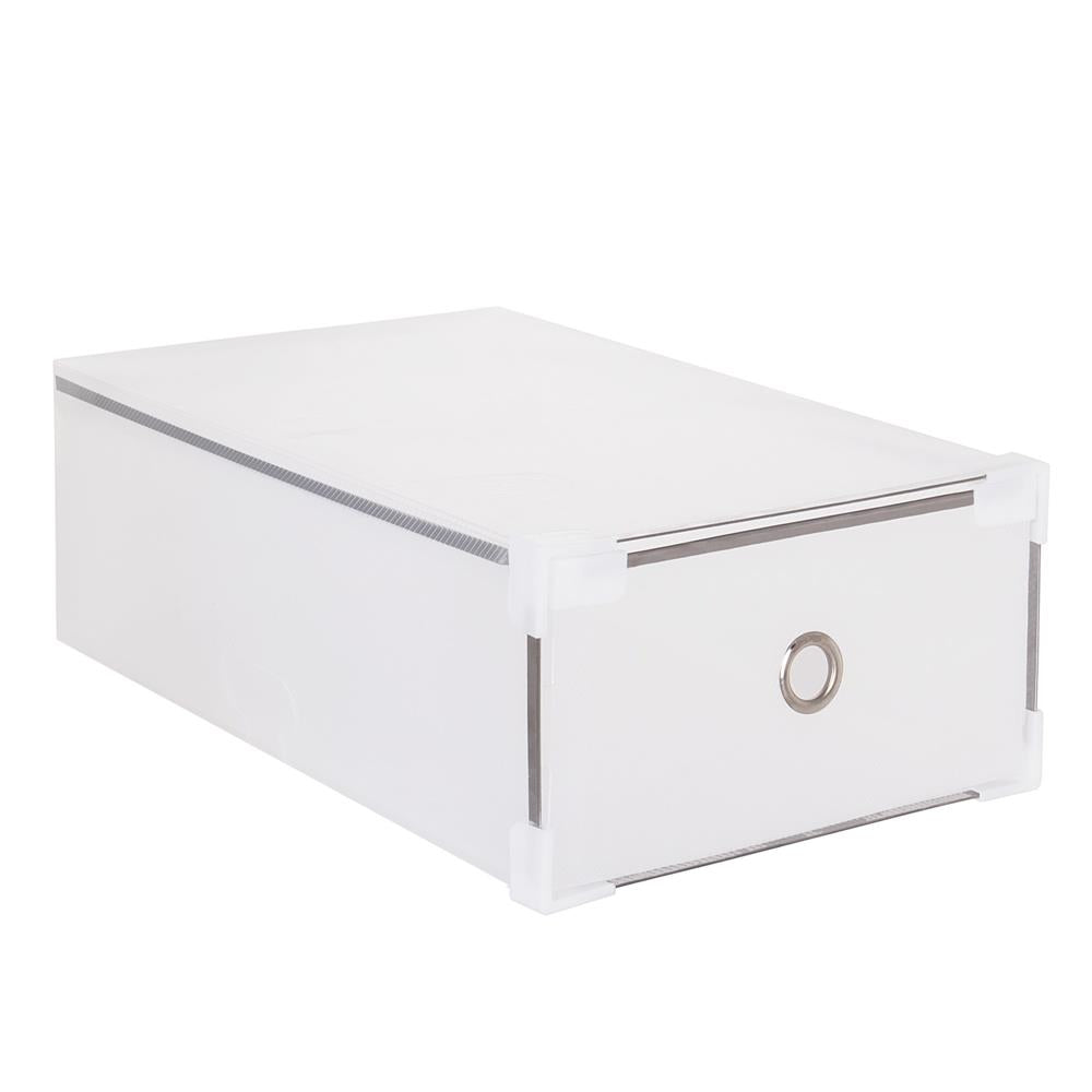 Set 10 cutii organizare pentru pantofi, 31x20x11, transparent