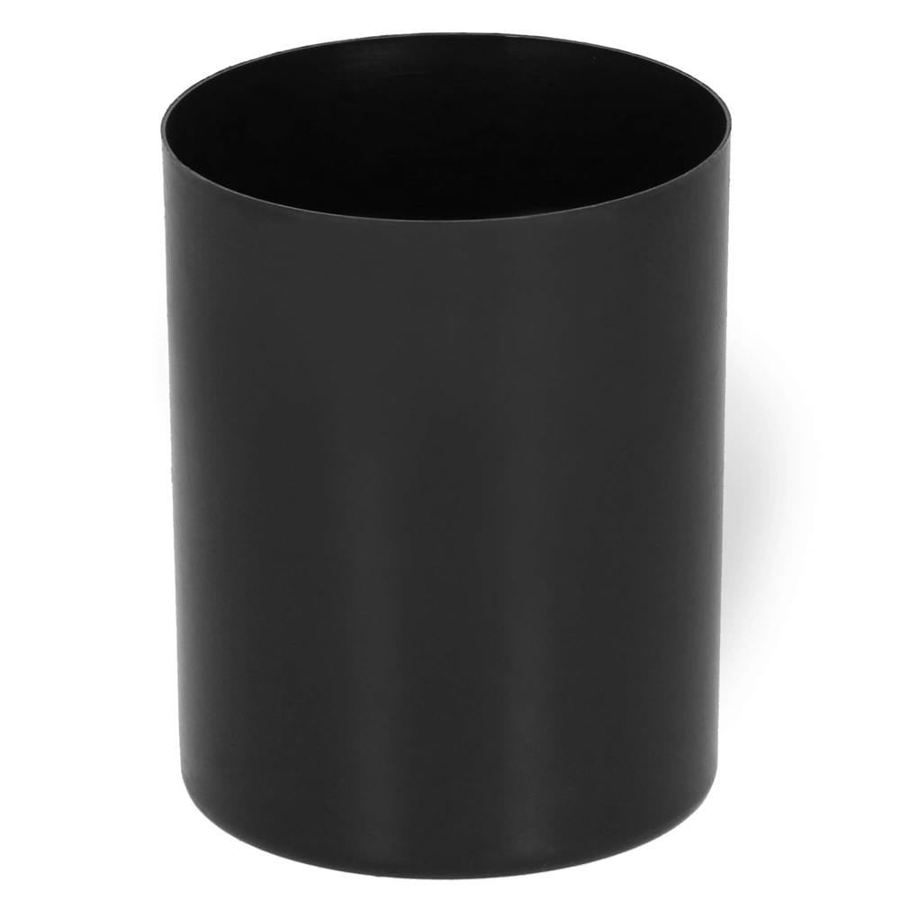 Perie WC cu rezervor detasabil si capac, din metal, 37 cm, negru
