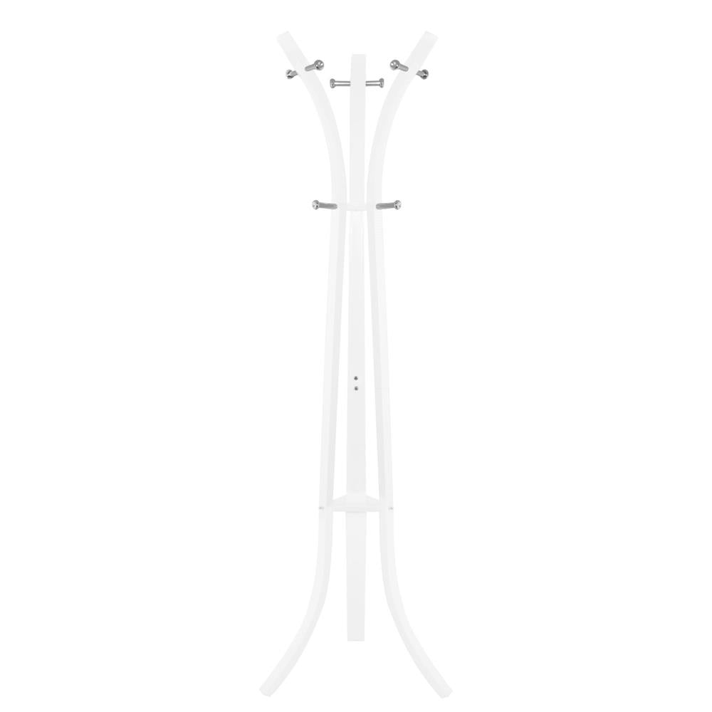 Cuier din metal Sersimo, 9 agatatoare, 180cm, alb
