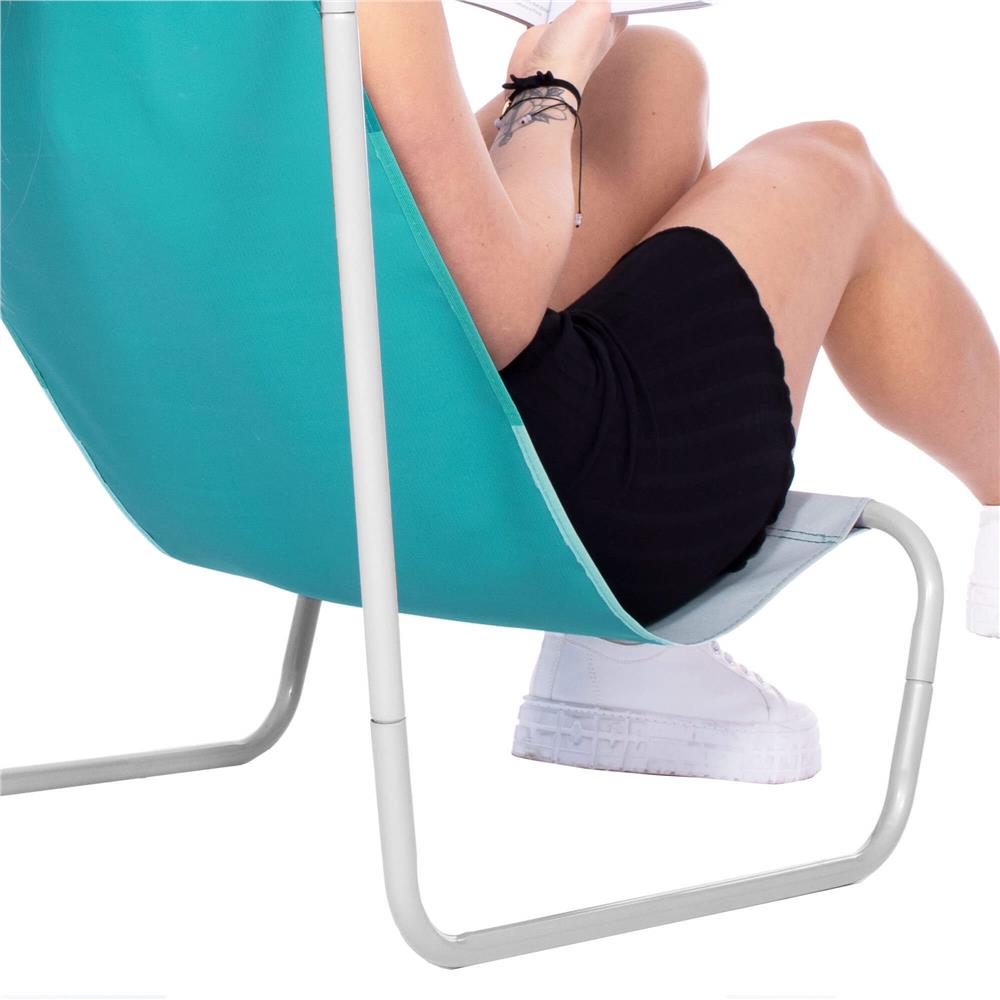 Scaun de plaja Sersimo GC025, pliabil, 90kg, 52x88cm, verde