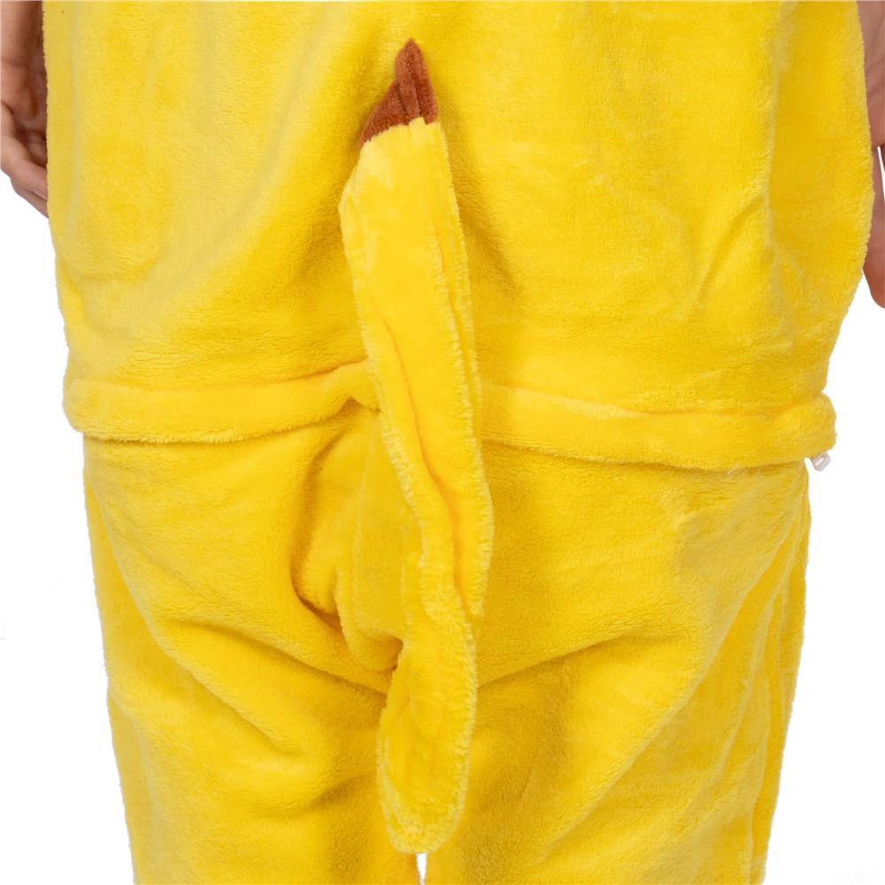 Pijama tip salopeta pentru adulti, model Pikachu, marime M