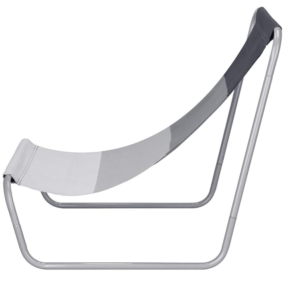 Scaun de plaja Sersimo GC055, pliabil, 90kg, 52x88cm, gri