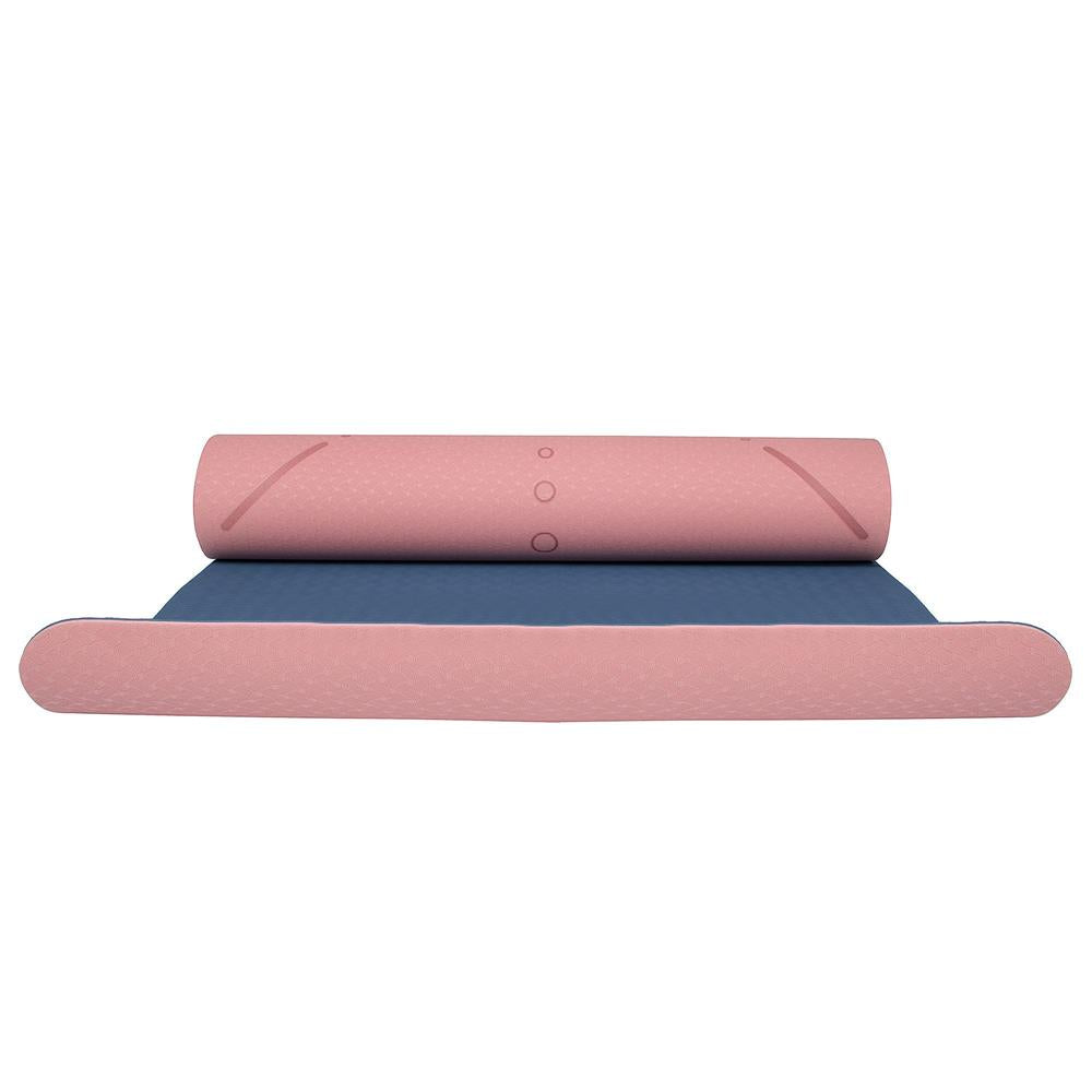 Saltea pentru antrenament, yoga, fitness, aerobic, pilates, exercitii la sol, 183x61cm, roz