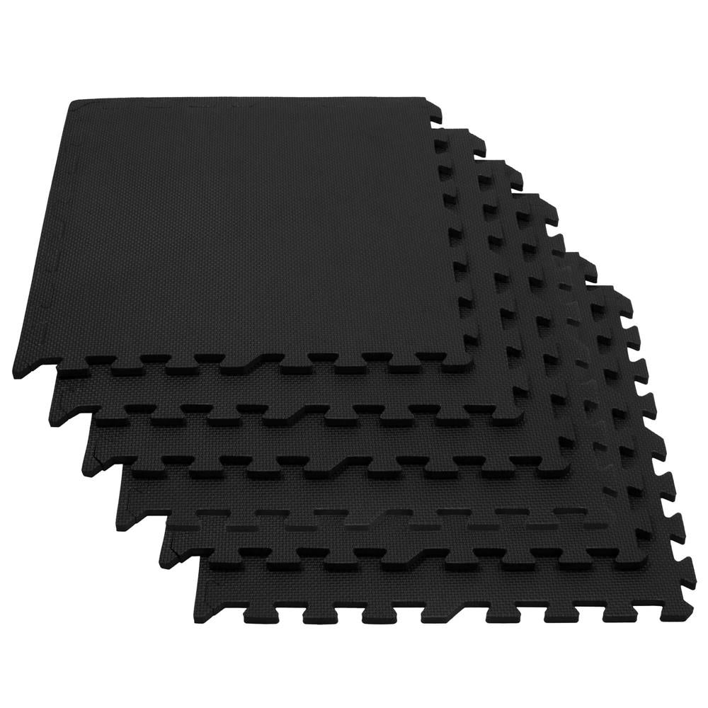 Set covoras de protectie saltea de antrenament, tip puzzle, 6 piese de 60x60cm, 12mm
