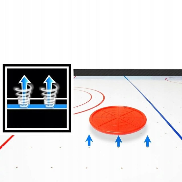 Joc de masa Air Hockey, pentru copii, 2 pucuri si 2 crose, 85x42x23cm