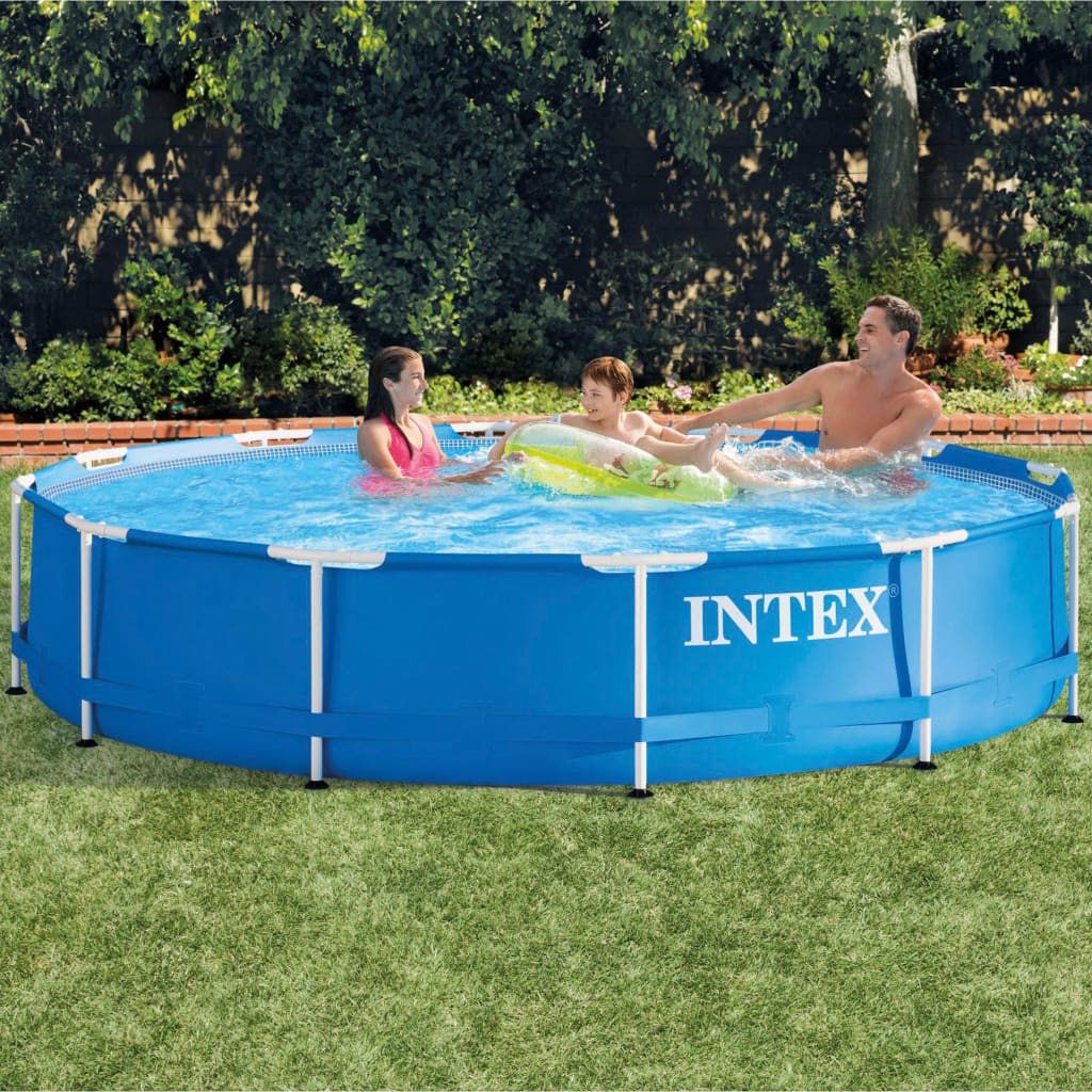 Piscina cadru metalic Intex, 366×76 cm, 6.500 litri, cu pompa de filtrare