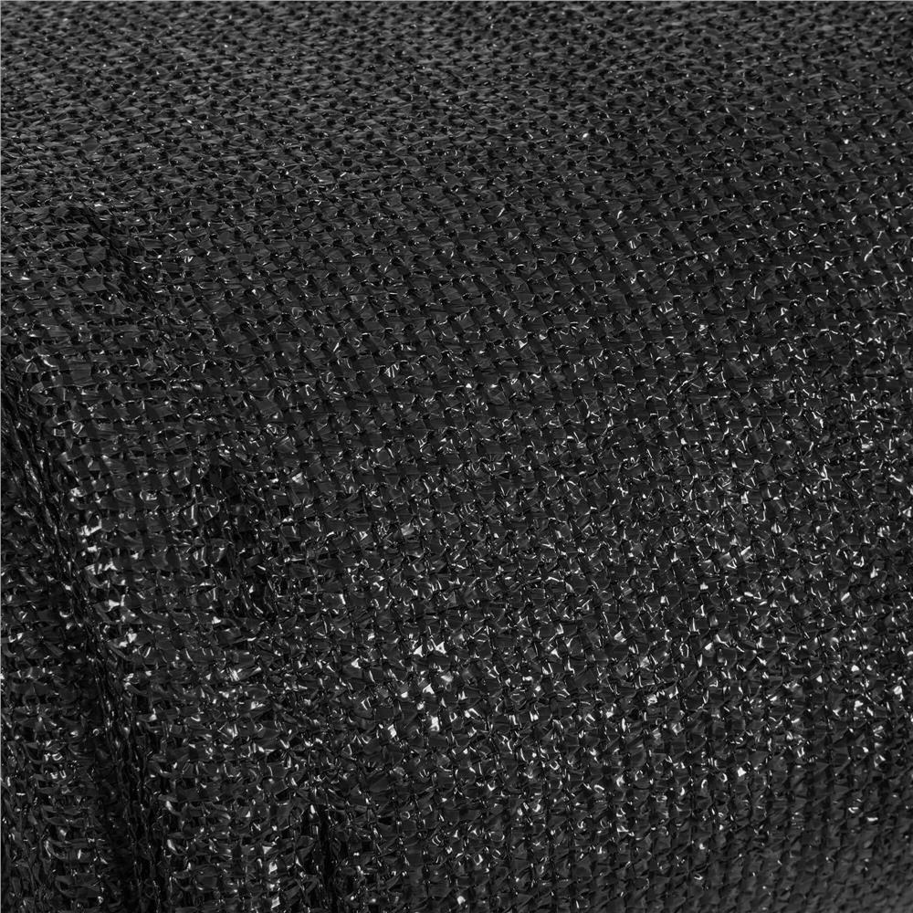 Plasa umbrire si intimitate pentru gard, 1.5m latime, 10m lungime, 140g densitate, negru