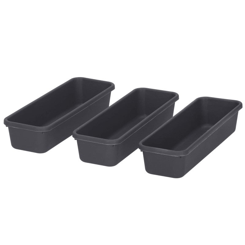 Organizator sertar bucatarie, 8 piese, negru