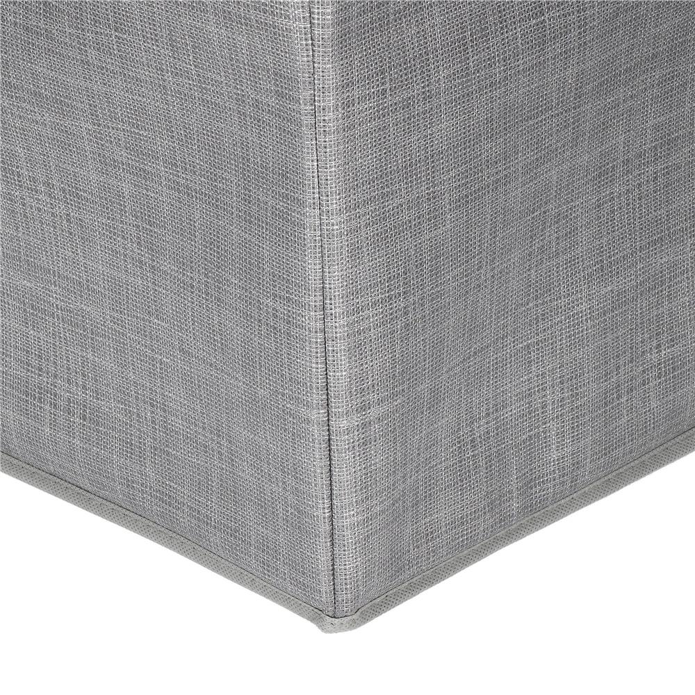 Organizator dulap tip lada cu 3 sertare, Sersimo, textil, gri