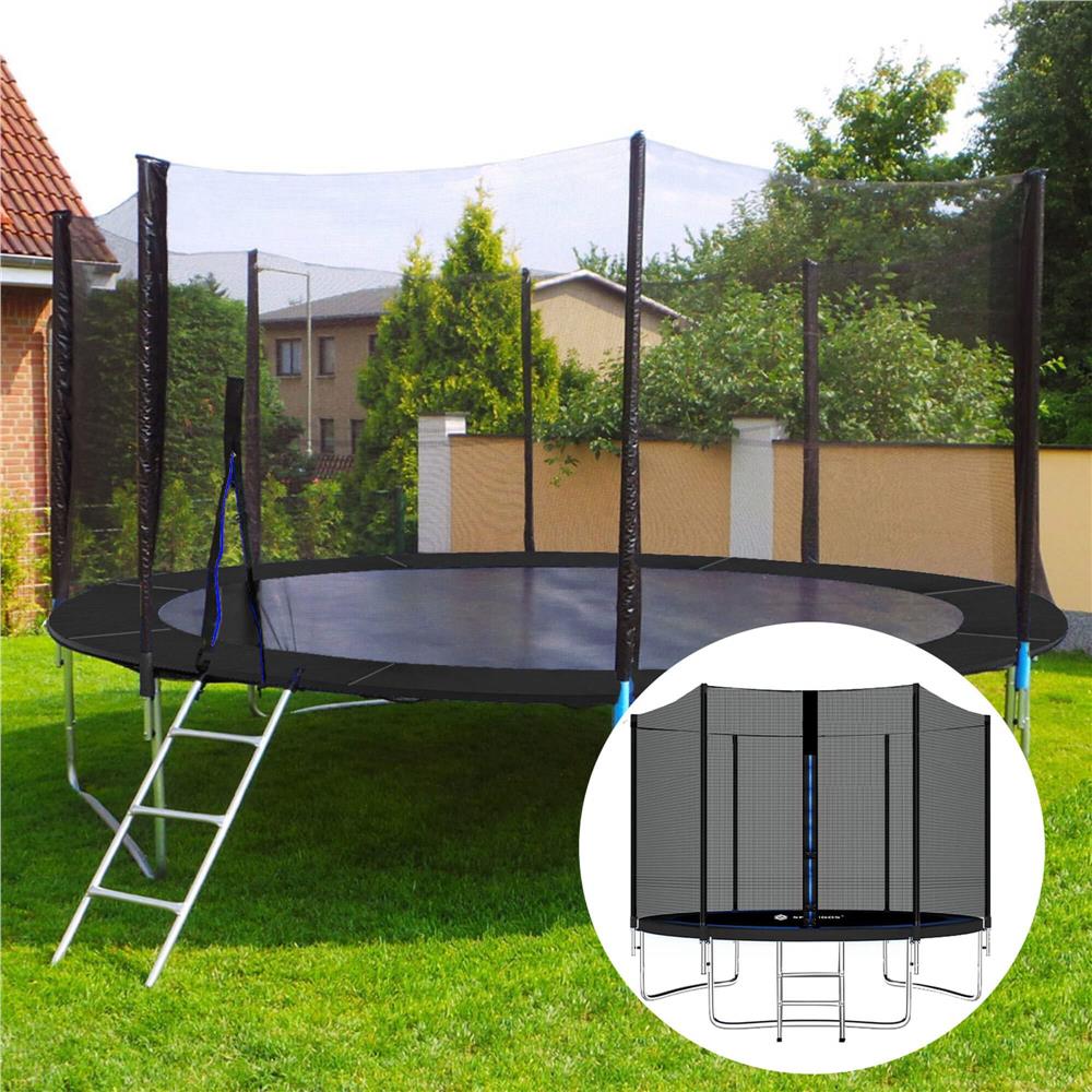 Trambulina Black, cu scara si plasa de protectie exterioara, 180 cm, 120kg - 6