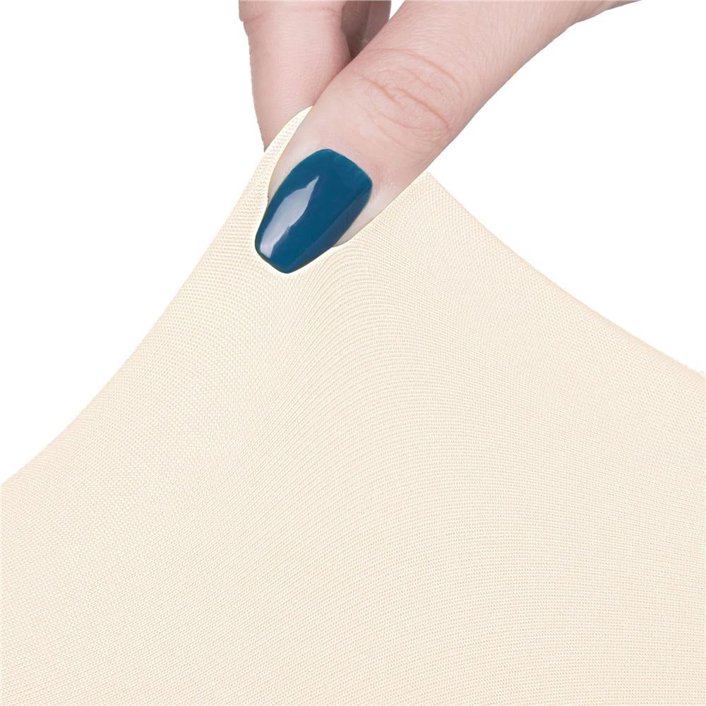 Set 4 huse universale pentru scaun, marime universala, poliester si spandex, 45 x 60 cm, bej