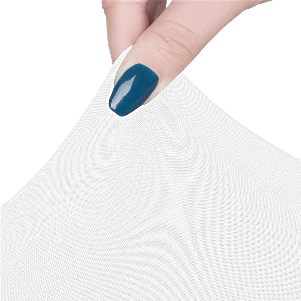 Husa universala pentru scaun, marime universala, poliester si spandex, 45 x 60 cm, alb