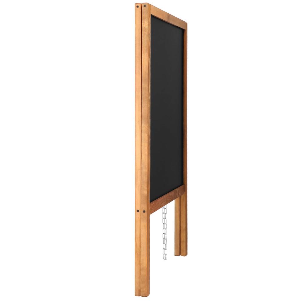 Panou stradal cu 2 fete, pentru meniu restaurant sau reclama, 60x100 cm, maro - 8
