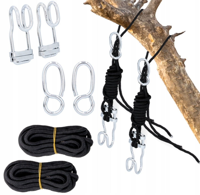 Set montare hamace si leagane, 6 piese, sarcina 200 kg