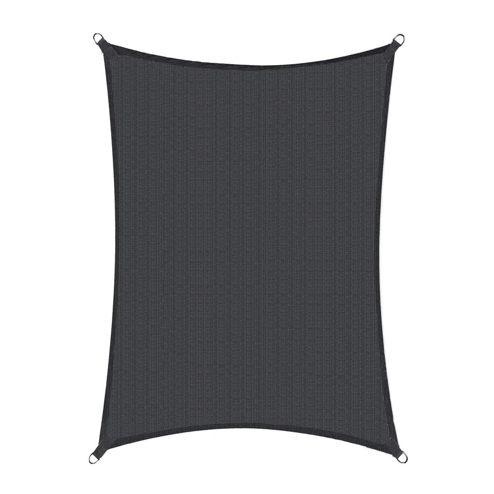 Copertina prelata de soare Sersimo SN165, dreptunghiulara, impermeabila cu protectie UV, 5x4m, gri inchis