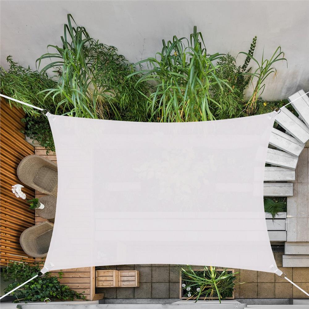 Copertina prelata de soare Sersimo SN133, dreptunghiulara, impermeabila cu protectie UV, 4x3m, gri deschis
