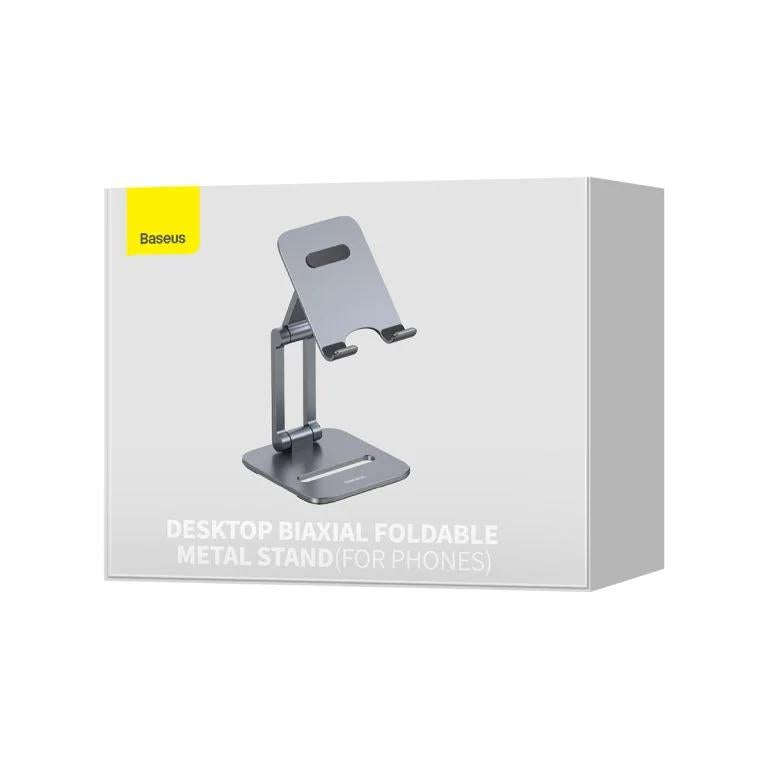 SUPORT Telefon Baseus Biaxial, pt. Smartphone, pliabil, dimensiune: 115 x 126 x 43mm, material anti-alunecare, aluminiu 