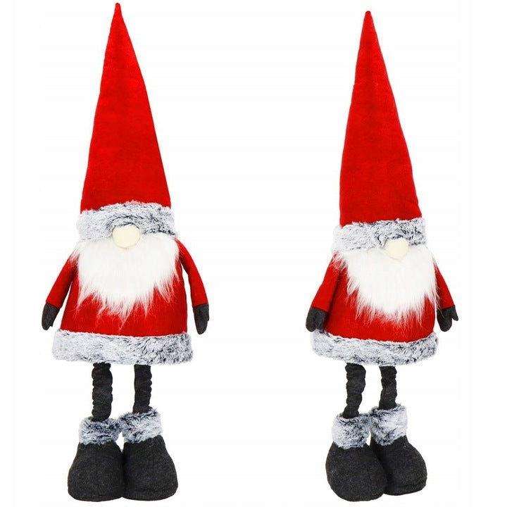 Figurina Craciun, Spiridus, picioare telescopice, inaltime extensibila 67-95cm - 2