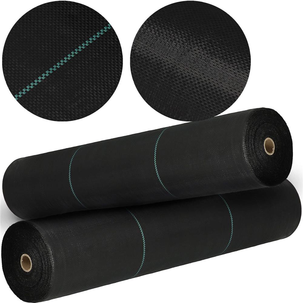 Folie agrotextil, mulcire, antiburuieni, filtru UV, 50 x 0.8metri, 70g/m2, negru