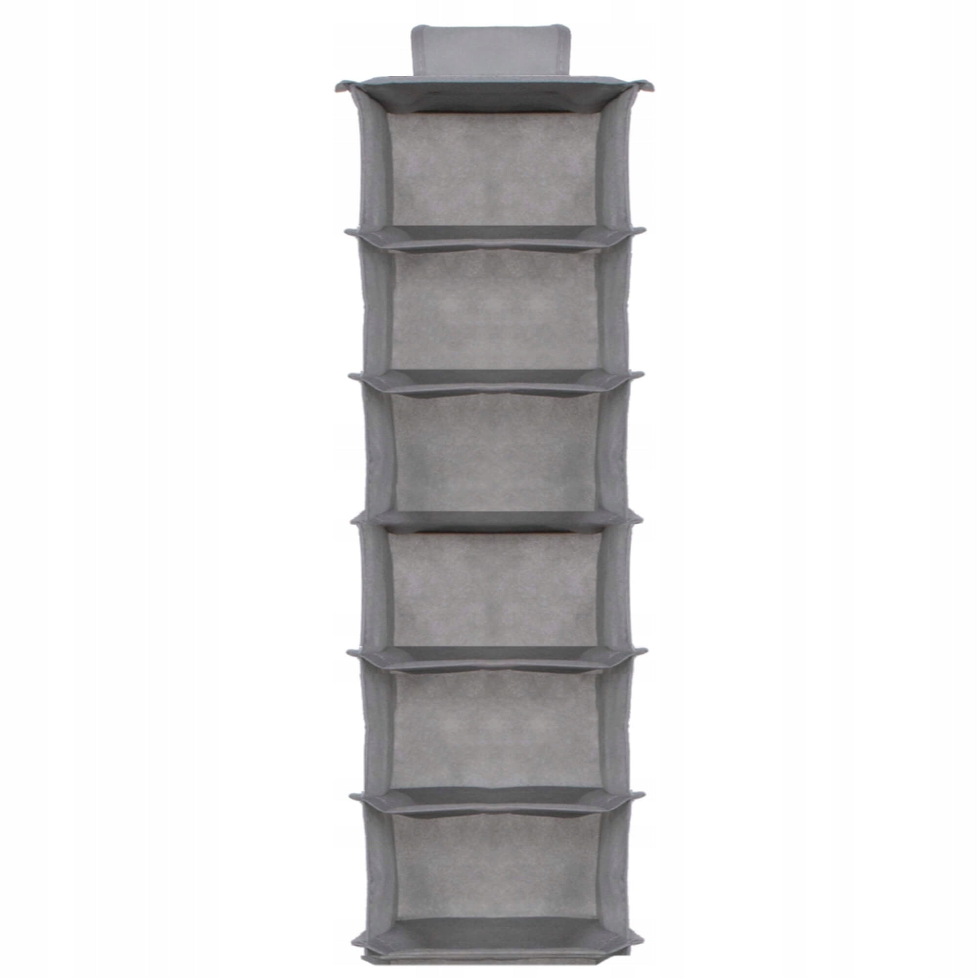 Organizator dulap Sersimo, 6 compartimente, textil, 120cm, gri
