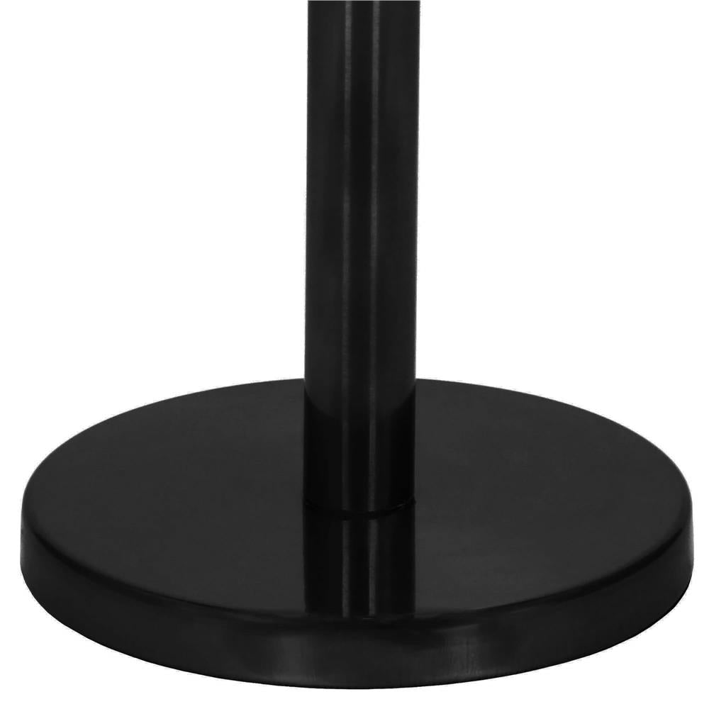 Suport hartie igienica tip tija, 52cm, negru mat - 6
