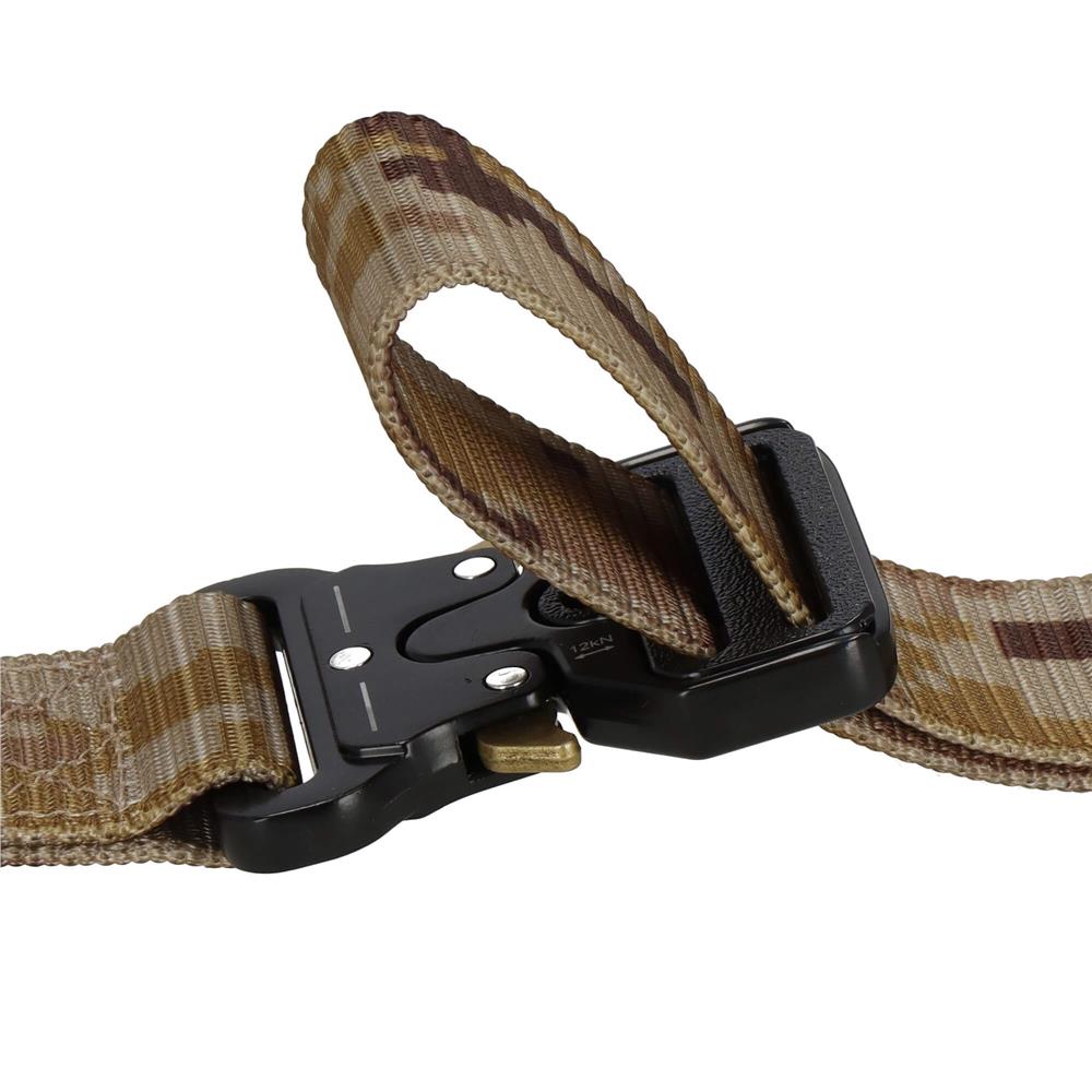 Curea centura Tactical Combat pentru barbati 3.7x125cm, rezistent, verde deschis camuflaj